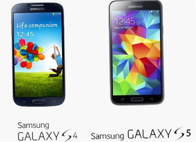 Samsung Galaxy S5 ja Samsung Galaxy S4