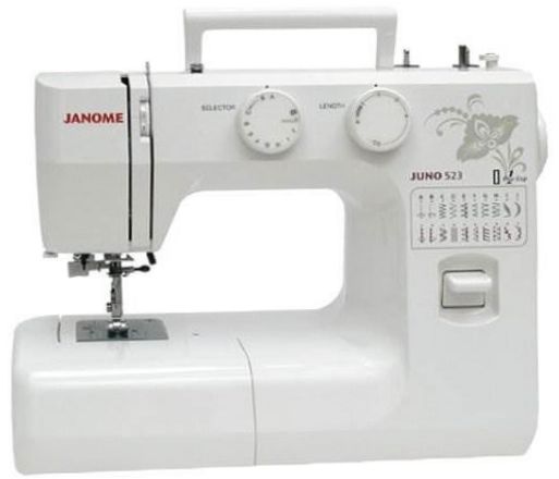 Janome Juno 523, valkoinen