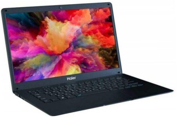 14.1" Haier A1410ED kannettava tietokone (1366x768, Intel Celeron 1.1GHz, 4GB RAM, 64GB eMMC, DOS), JM02VFE0, musta