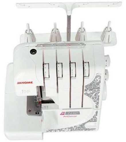 Janome ArtDecor 724D valkoinen harmaa