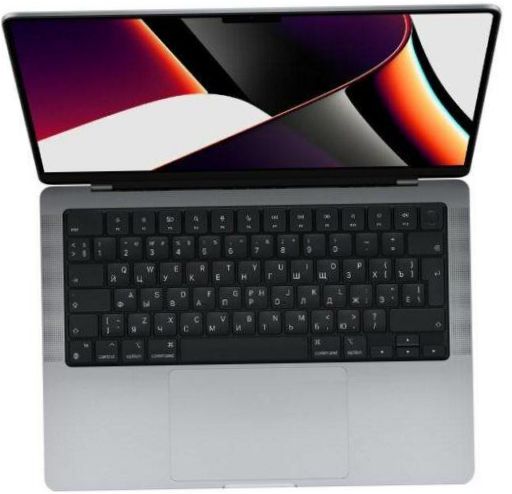 14.2" Apple Macbook Pro Late 2021 (3024×1964, Apple M1 Pro, 16 Gt RAM-muistia, 512 Gt SSD-levy, 14-ytiminen Apple-grafiikka) kannettava tietokone, MKGP/A, harmaa tila