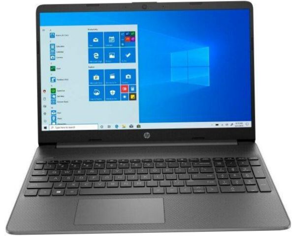 15.6" HP 15s-eq1155ur kannettava tietokone (1920x1080, AMD Athlon Silver 2.3GHz, 8GB RAM, 256GB SSD, Win10 Home), 22R07EA, liuskekivenharmaa