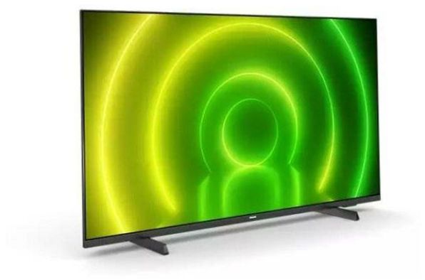 55" Philips 55PUS7406/60 LED HDR (2021) -televisio, musta