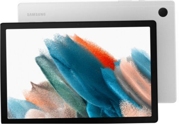 Samsung Galaxy Tab A8 LTE (2021), 4GB/64GB, Wi-Fi + matkapuhelinverkko, hopea