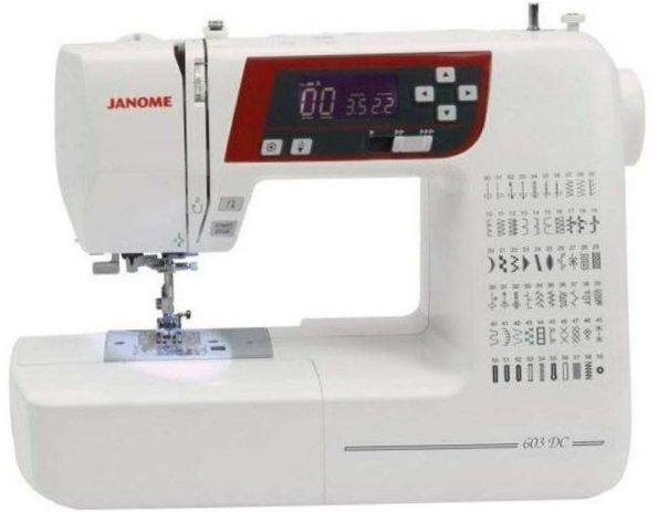 Janome DC 603, valkoinen/musta