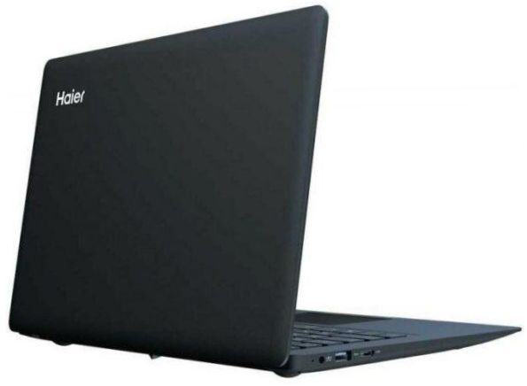 14.1" Haier A1410ED kannettava tietokone (1366x768, Intel Celeron 1.1GHz, 4GB RAM, 64GB eMMC, DOS), JM02VFE0, musta