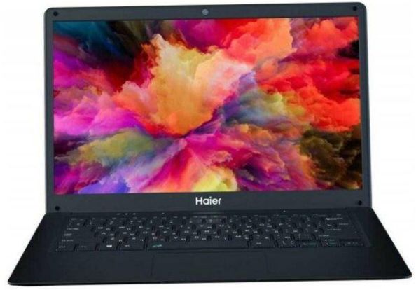 14.1" Haier A1410ED kannettava tietokone (1366x768, Intel Celeron 1.1GHz, 4GB RAM, eMMC 64GB, DOS), JM02VFE0, musta