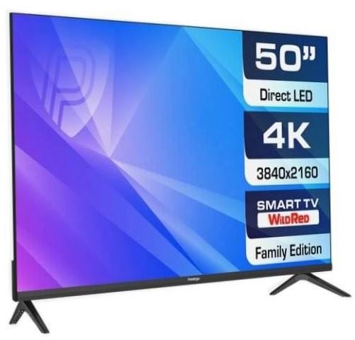 50" Prestigio 50 Top WR LED-TV (2021), musta