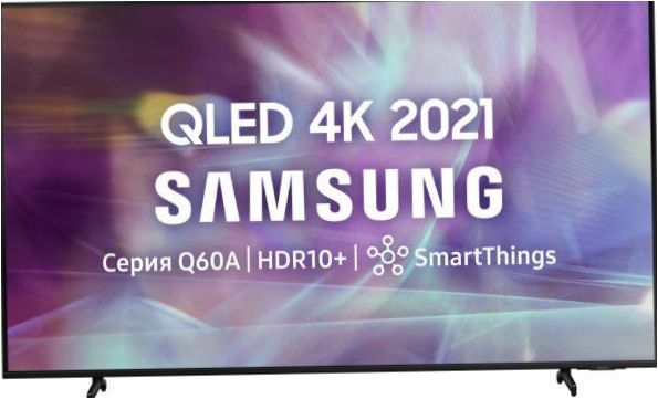 65" Samsung QE65Q60AAU QLED, HDR (2021) TV, musta