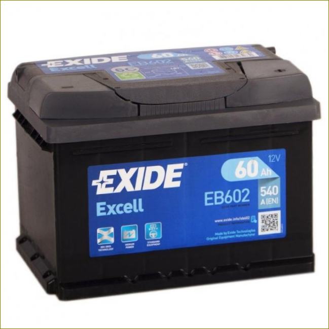 Exide Excell 60 Ah 540A