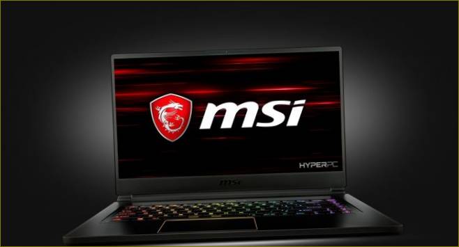 Kuva MSI GS65 Stealth kannettavasta tietokoneesta