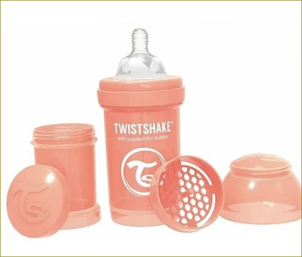 Twistshake-pullo säiliöllä, 180 ml