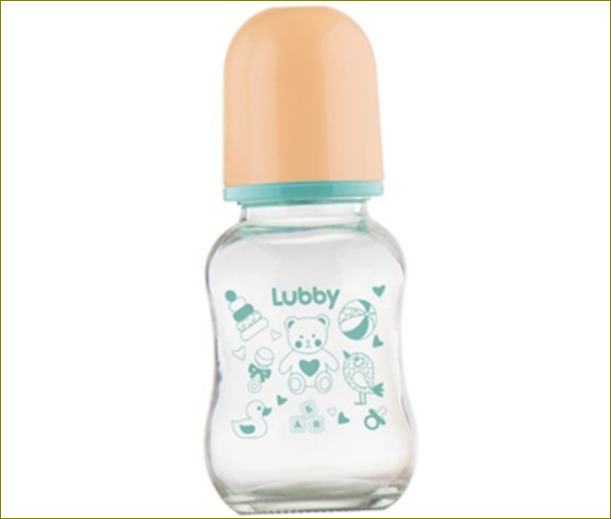 Lubby tuttipullo vauvoille ja pikkulapsille, 120 ml