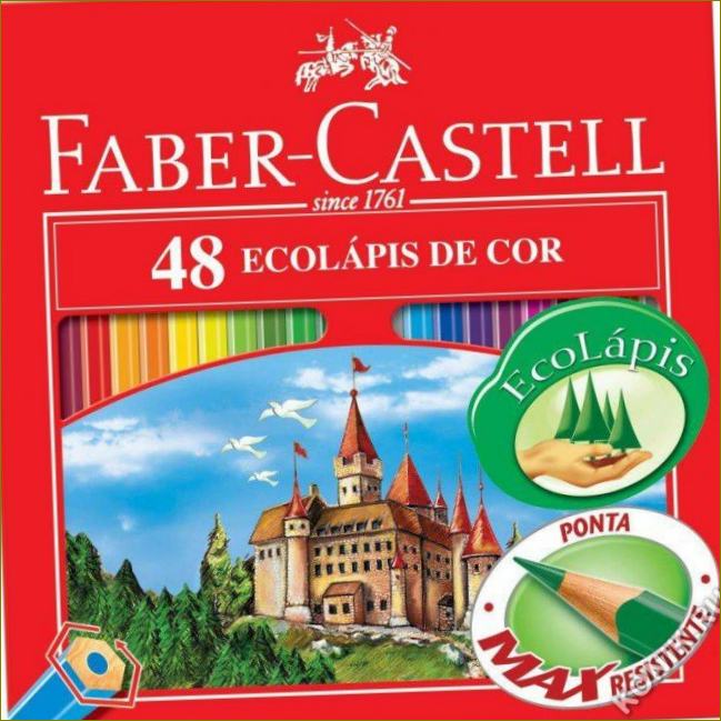 Faber-Castell Eco värikynäsarja teroittimella 48 väriä