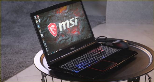 MSI GE63 kannettava tietokone kuva