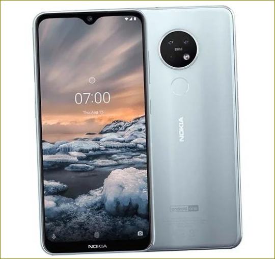 Nokia 7.2 64GB suurella näytöllä