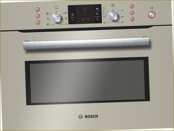 Bosch HBC 84K 533 uuni, jossa on mikroaaltouuni