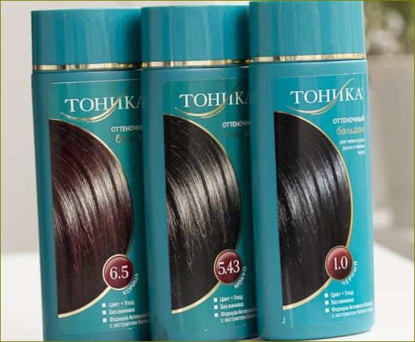 Tonika shade balm: koostumus, paletti, kuvia hiuksista. Ohjeet hakemuksen tekemisestä