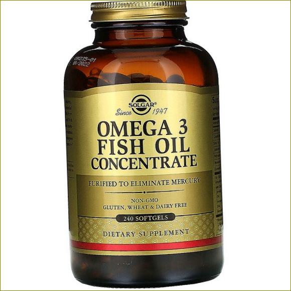 Solgar, Omega-3 kalaöljykonsentraatti, 240 pehmeää tablettia