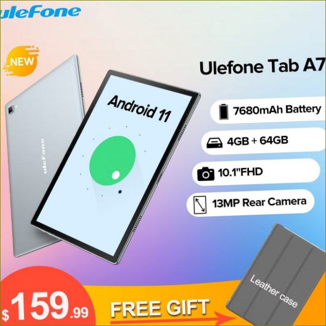 Ulefone Tab A7 Android 11 7680mAh tabletti 10.1