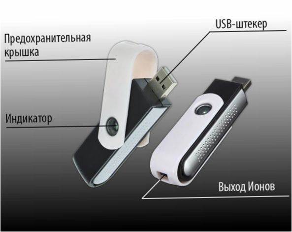 USB ilma ionisaattori