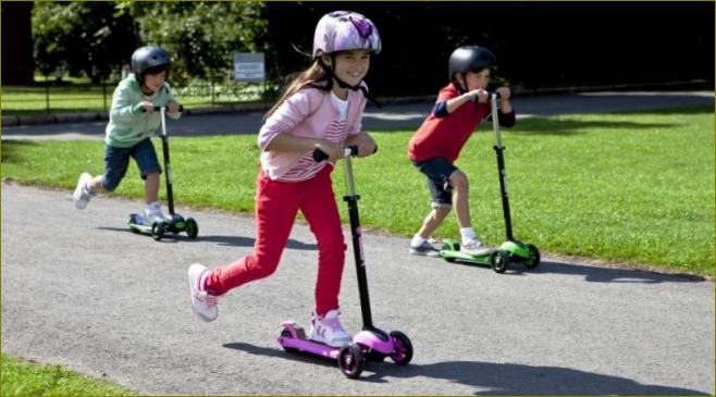 Lasten skoottereiden luokitus 2-5-vuotiaille lapsille (2018)