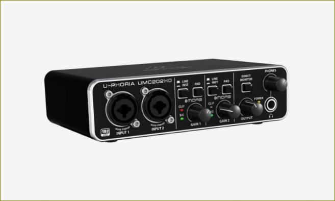 BEHRINGER U-PHORIA UMC202HD äänikortti