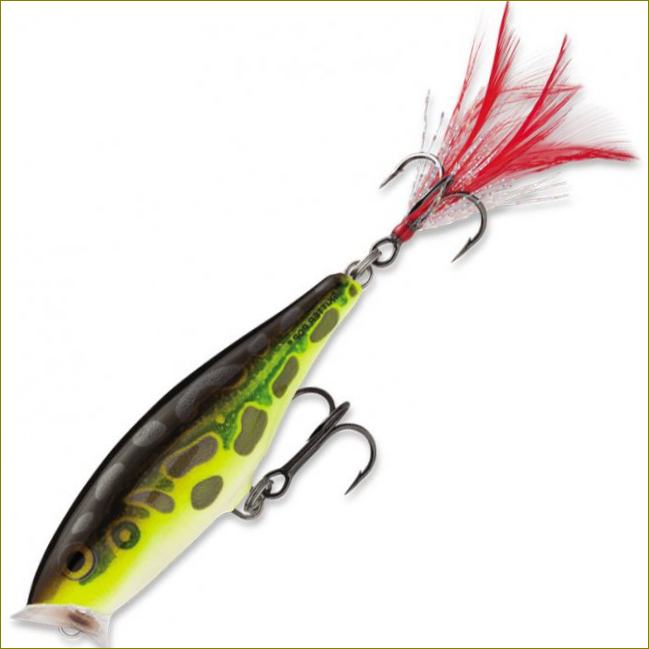 Rapala skitter pop sp07 wobbler on ihanteellinen haukien pyydystämiseen matalista syvyyksistä